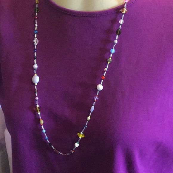 JEWELRY SALE HandCrafted Bead Soup Long Necklace - Picture 7 of 8